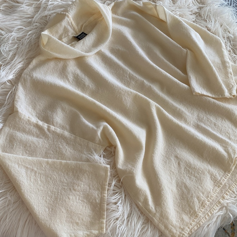 EILEEN FISHER 190% wool Lana oversized shirt - Picture 9 of 12